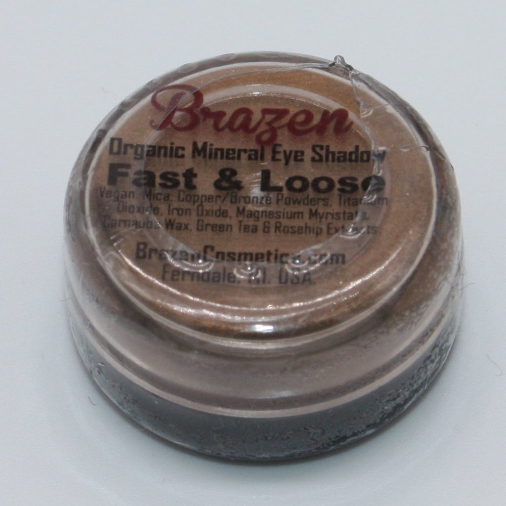 Brazen Cosmetics Organic Mineral Eye Shadow Fast & Loose New